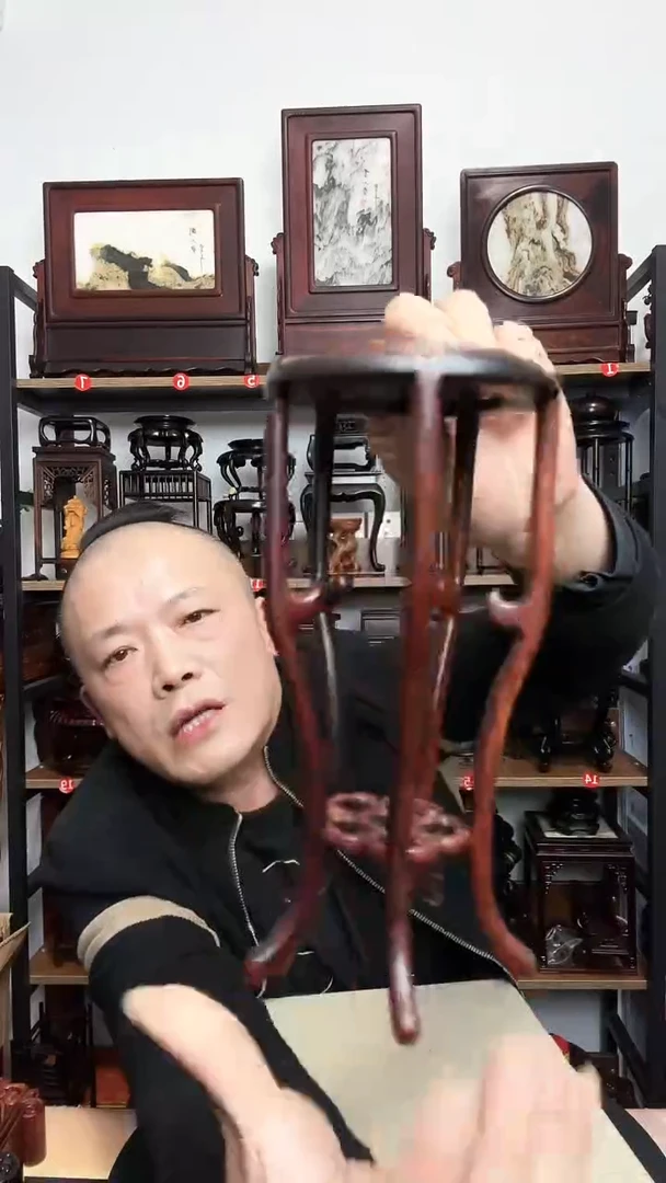 紫砂底座木木底座外径10内径8高21