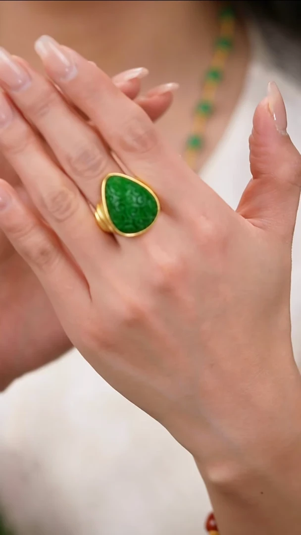 未镶嵌戒指翡翠戒指28