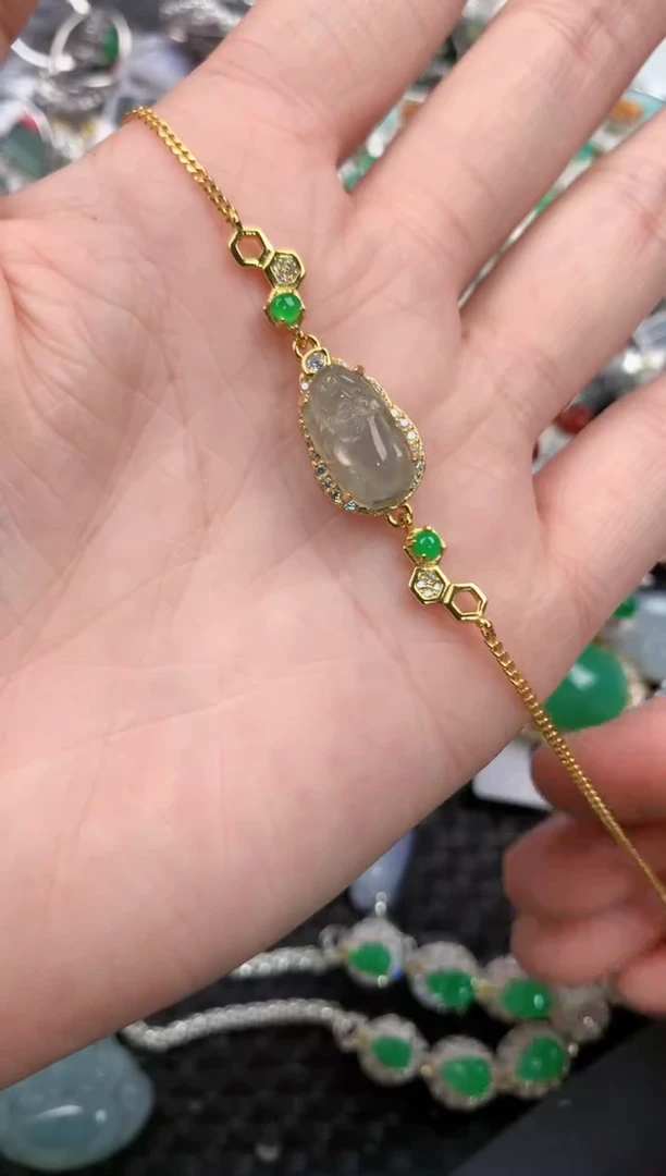 银S925镶嵌戒指翡翠1313---6