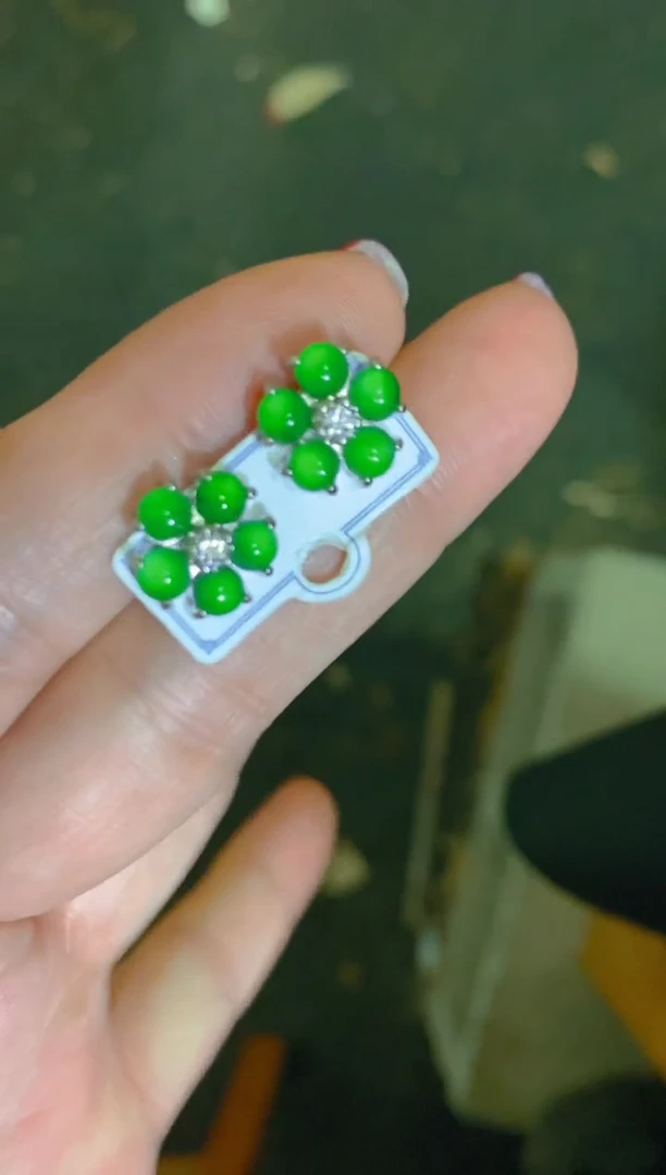 未镶嵌翡翠耳饰天然A货翡翠 多样性发货 假一罚四