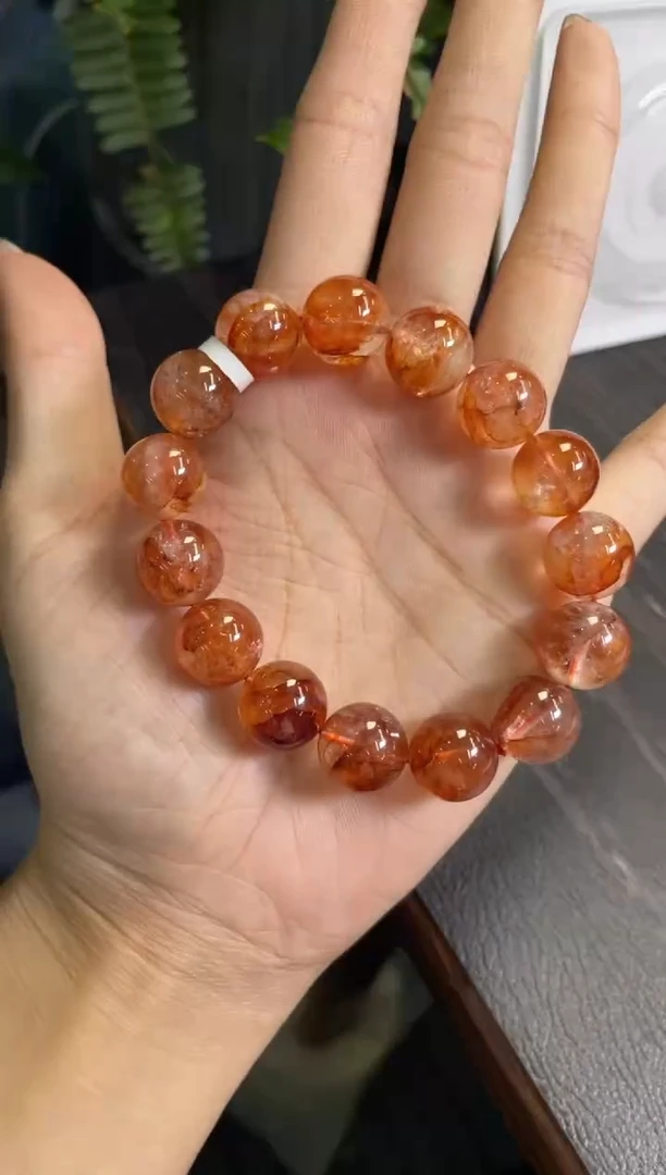 手链14±/x-970未镶嵌水晶红胶花