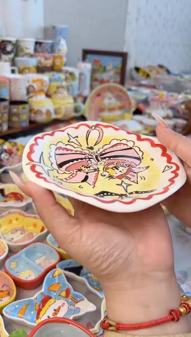 摆件陶景德镇陶瓷手绘微瑕