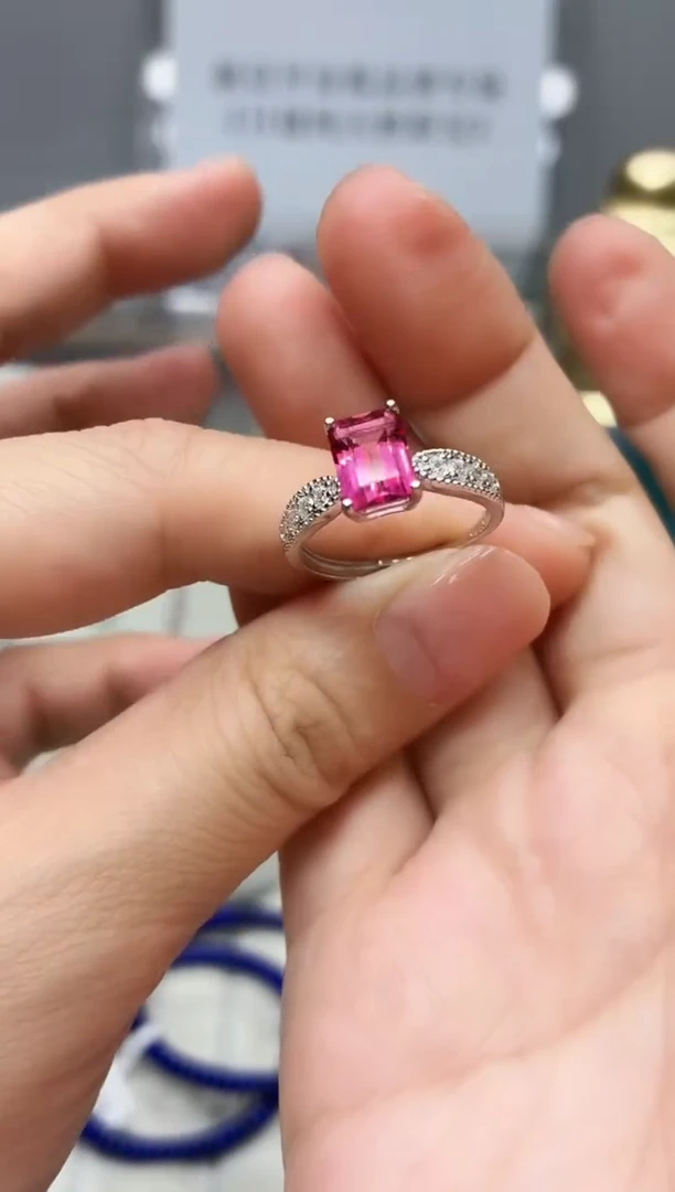 银S925镶嵌托帕石戒指372BJ1213产品一个（多样性）