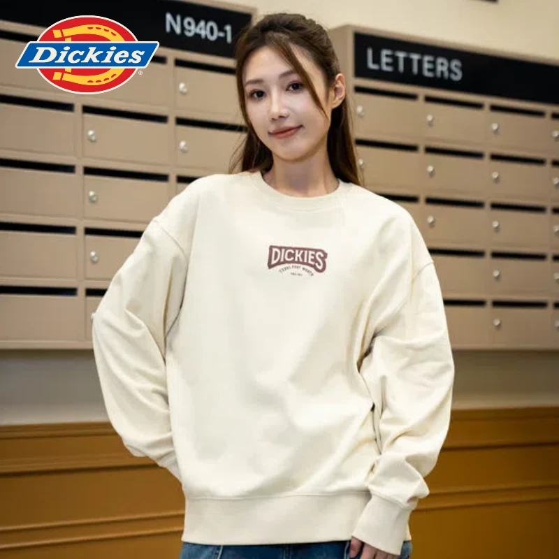 Dickies秋季新款男女情侣复古工装潮流琥珀流光圆领卫衣DK0A88Q2