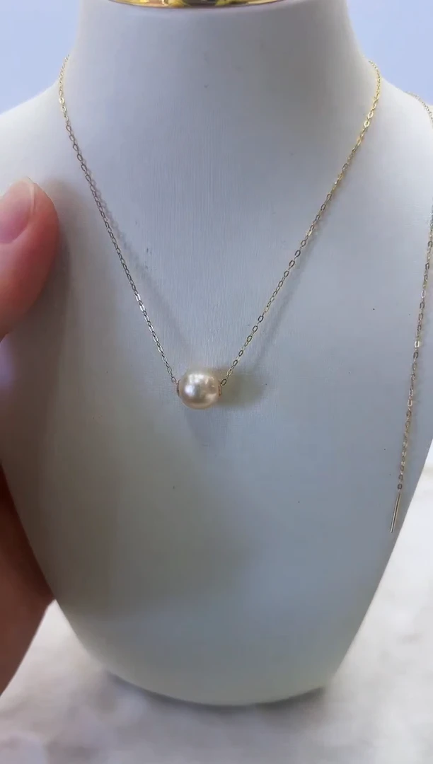 18K金镶嵌海水珍珠DA路路通@@yd308