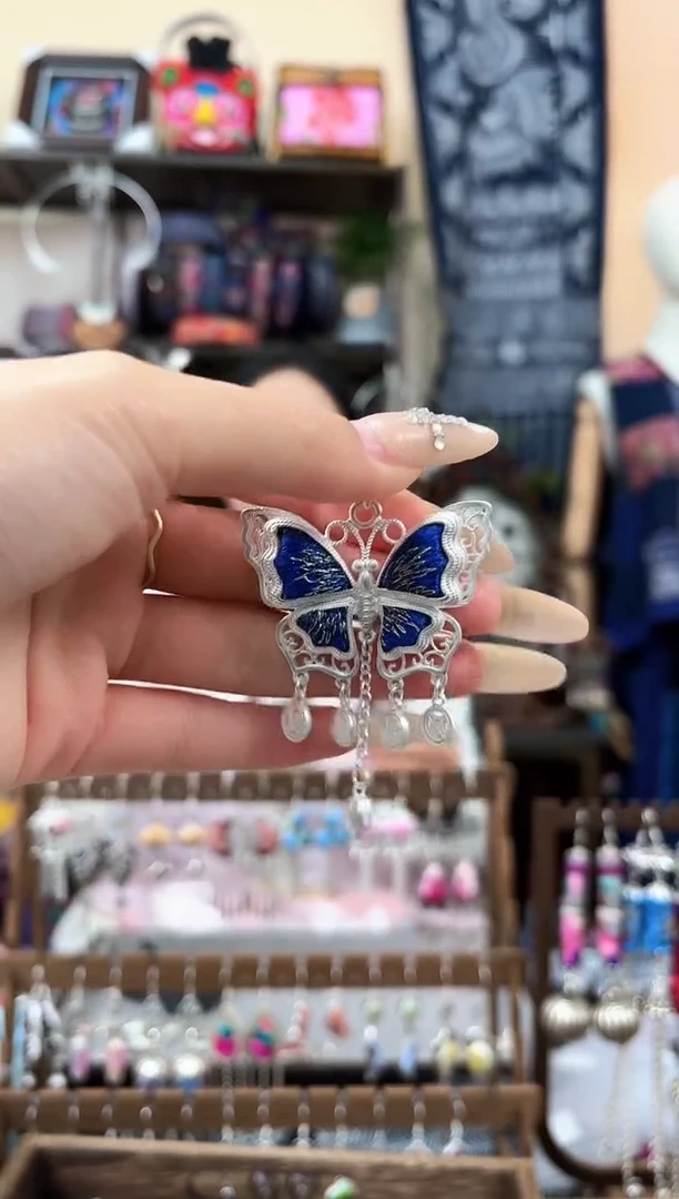 织绣民族风非遗老绣苗银饰品701