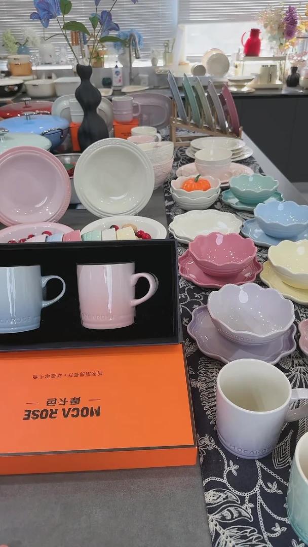 【闪购商品】瓷【春日之约】樱花粉+尼罗蓝对杯礼盒