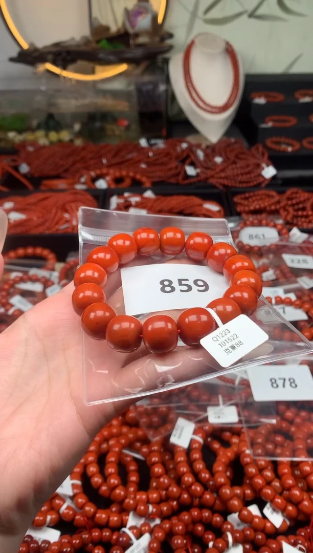 【闪购商品】南红玛瑙手串未镶嵌859-15.5mm