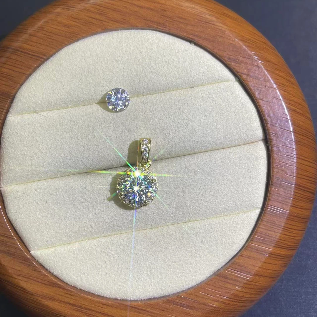 s293黄托圆包2ct吊坠多样性发货