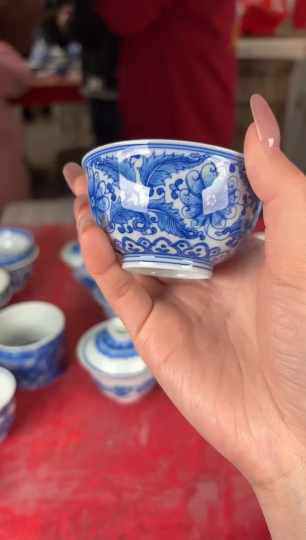 杯看山柴窑青花看山柴窑青花