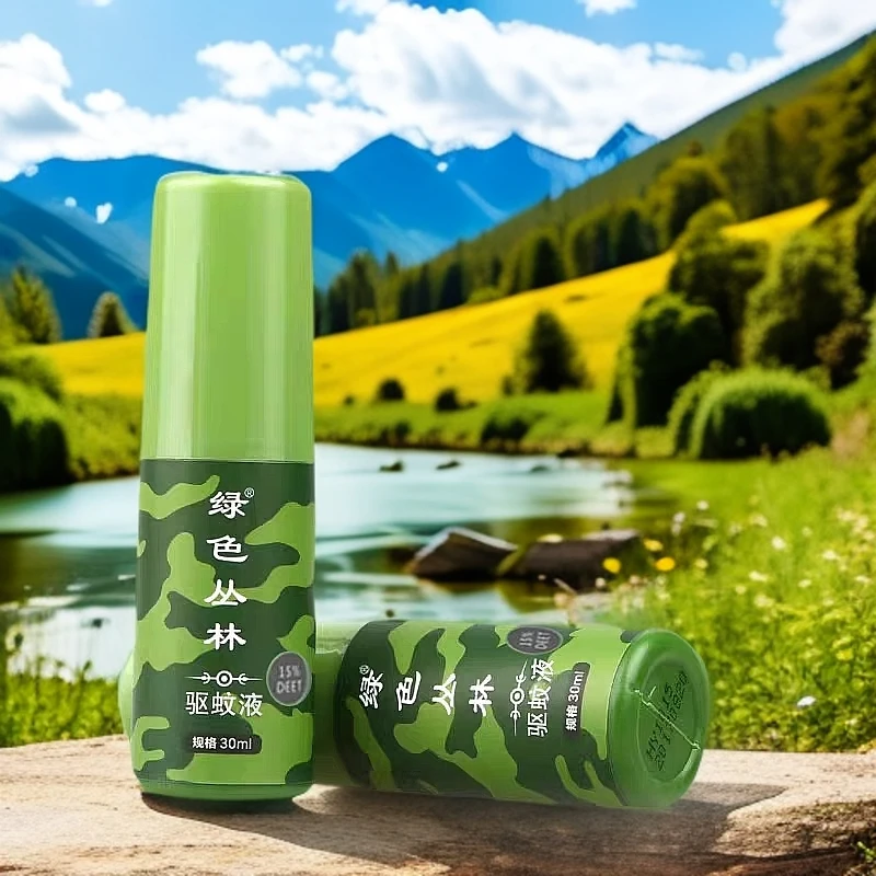 绿色丛林驱蚊液喷雾防蚊神器钓鱼户外防蚊水露营蚊不叮长效防蚊虫