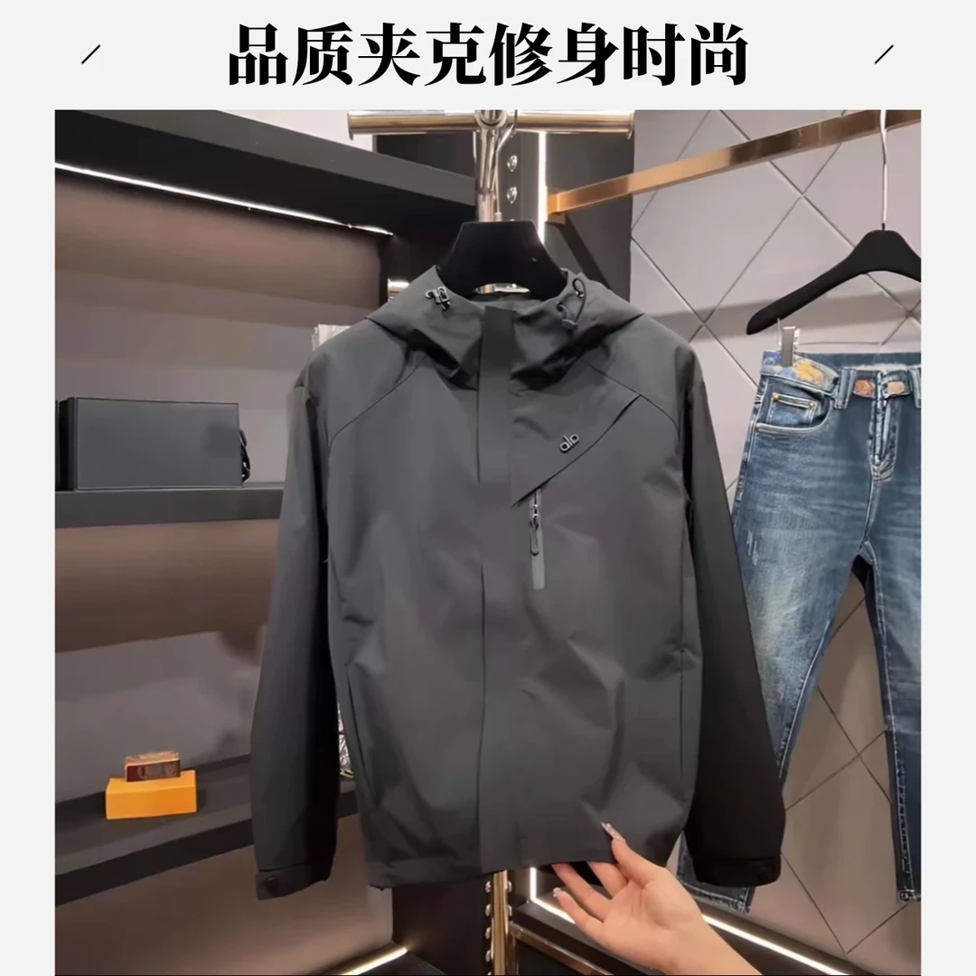 直播间同款【专柜品质】高档冲锋衣黑武士夹克设计师新款潮重工工艺