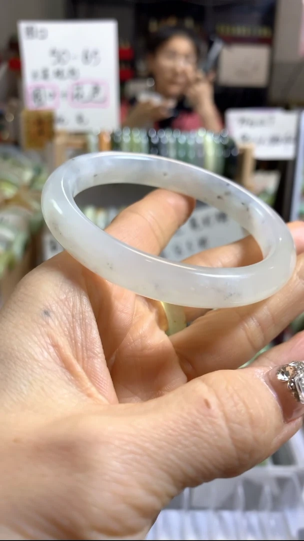 未镶嵌岫玉手镯19 58+