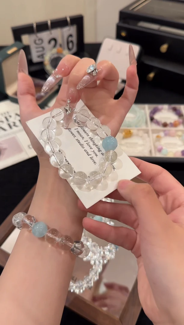 合金手链水晶露丝同款大白水x2084
