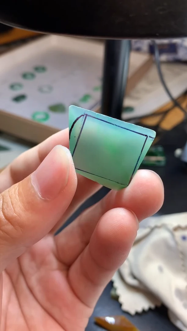 未镶嵌定制翡翠无事牌