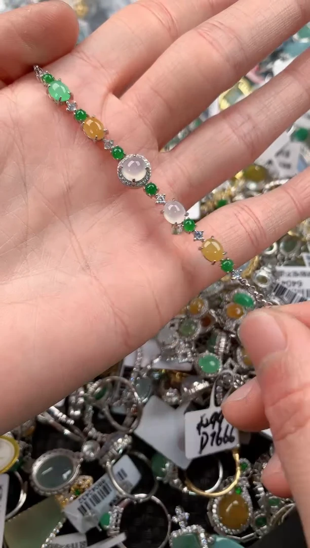 银S925镶嵌戒指翡翠5                       1