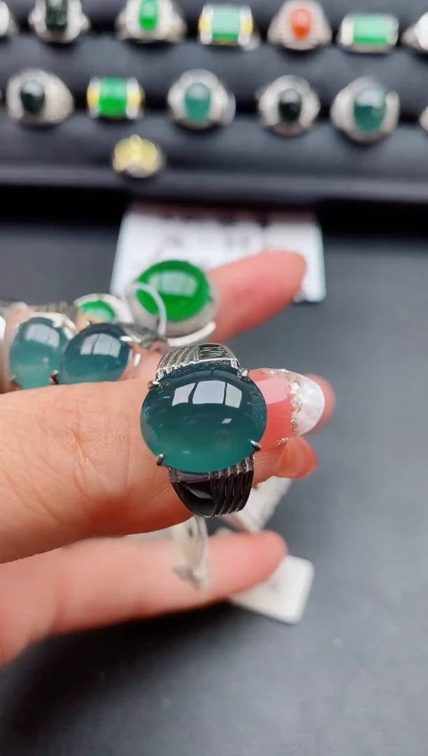 【闪购商品】翡翠戒指银S925镶嵌1111111111