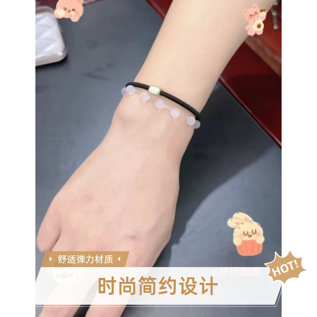 新款水珠珠绅士头绳弹力可爱时尚