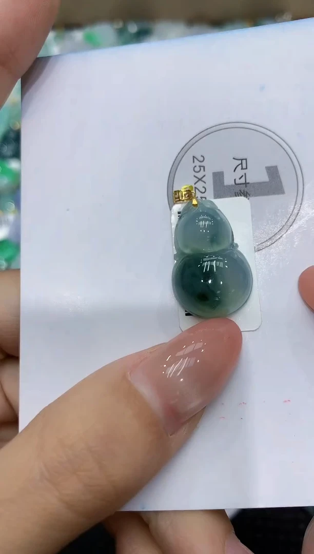 颈饰18K金镶嵌翡翠11111111