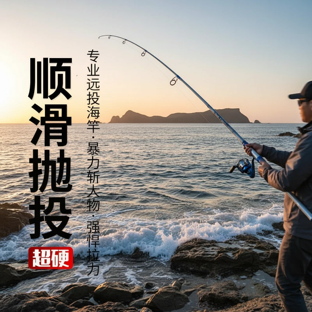 路亚竿套装泛用黑金钓重升级款款狼王海竿轻量大物综抛杆海杆套装