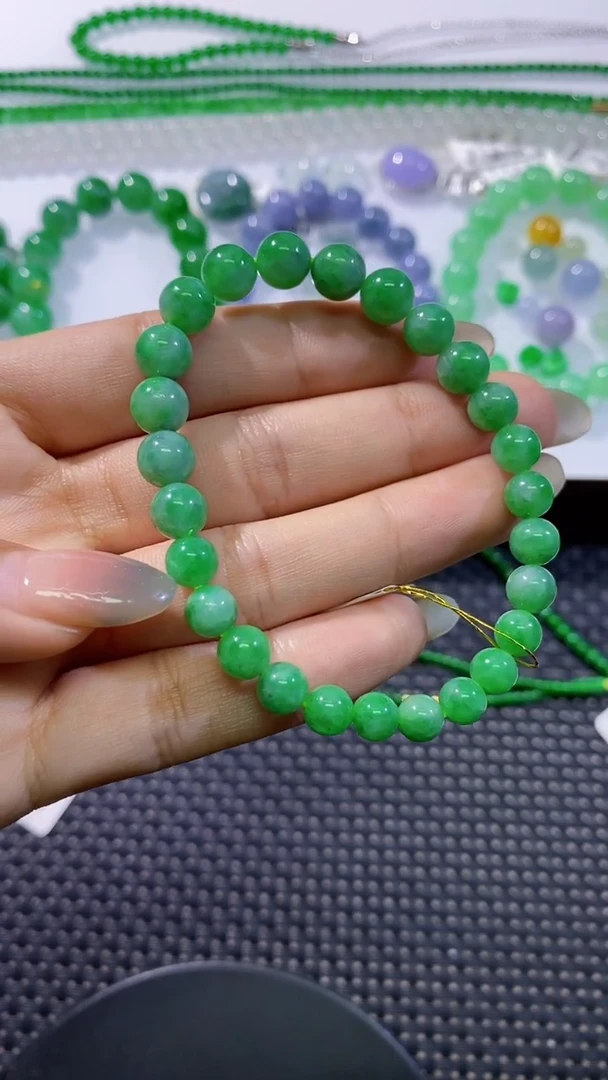 散珠翡翠卡6-7手串