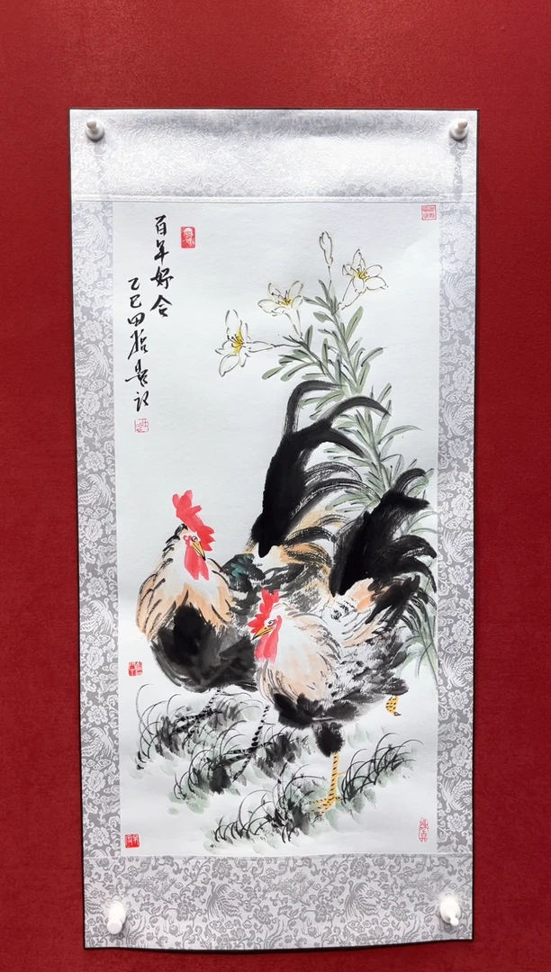 国画田哲老师现场创作 41