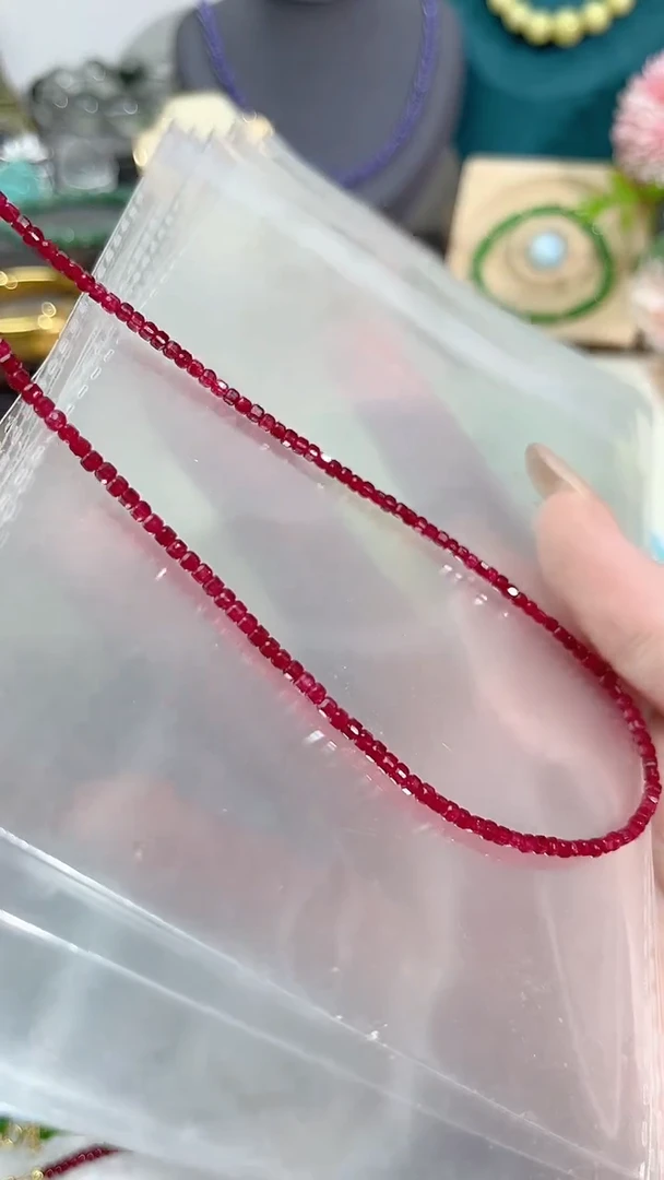 【闪购商品】红宝石颈饰银S925镶嵌99