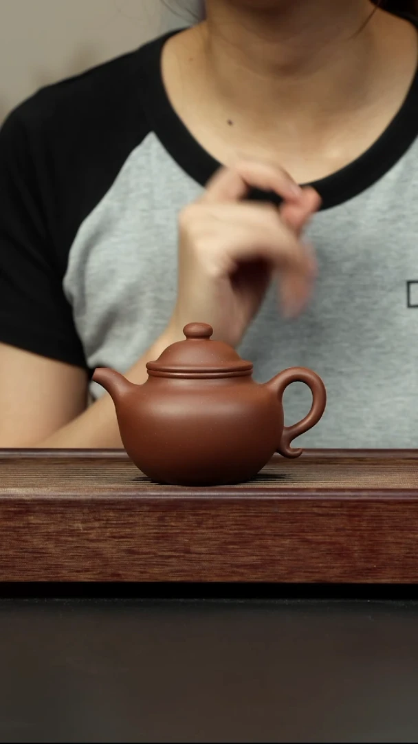 紫砂茶壶底槽清 莲子全手