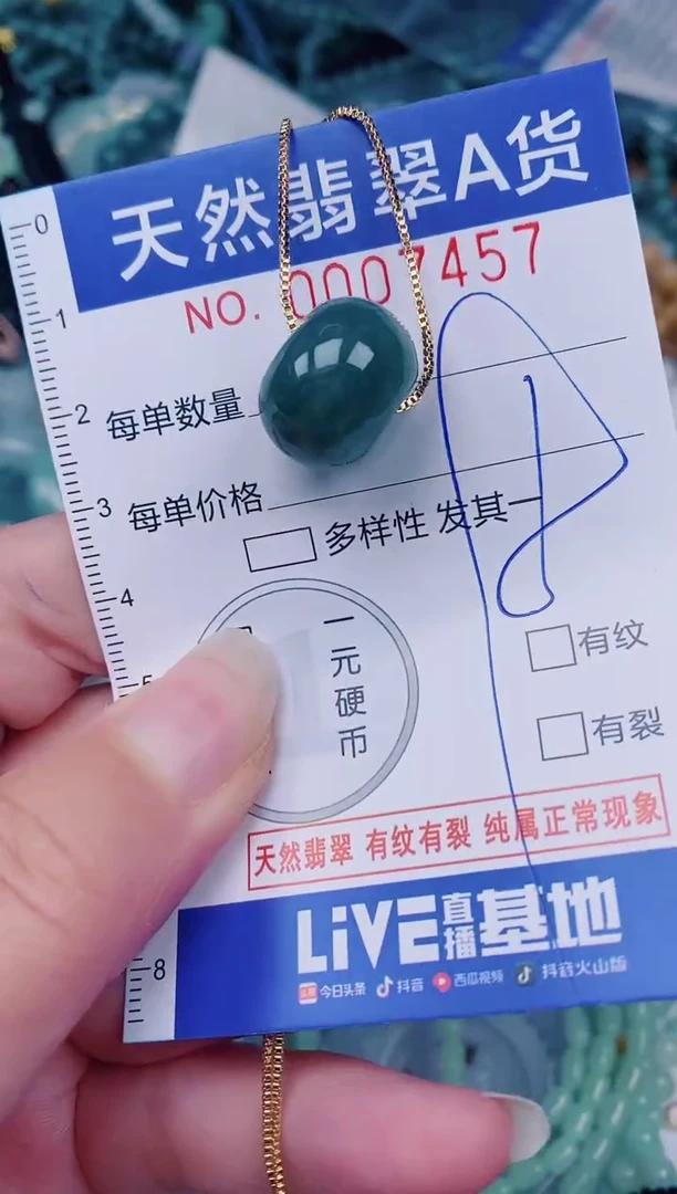 颈饰未镶嵌翡翠00007457
