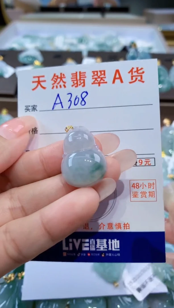 颈饰未镶嵌翡翠天然缅甸翡翠A货挂件