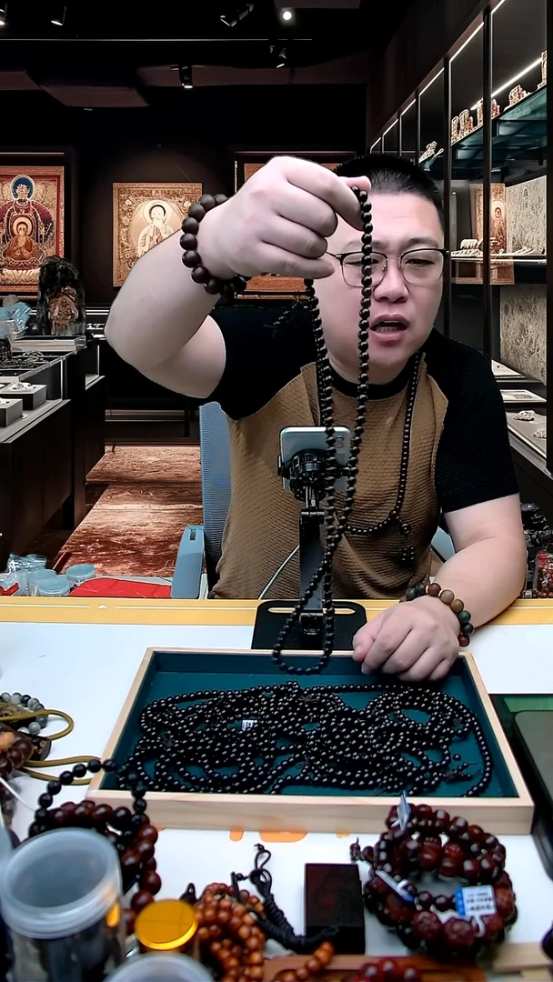 风车木（黑檀木）手串/手链黑檀0.8