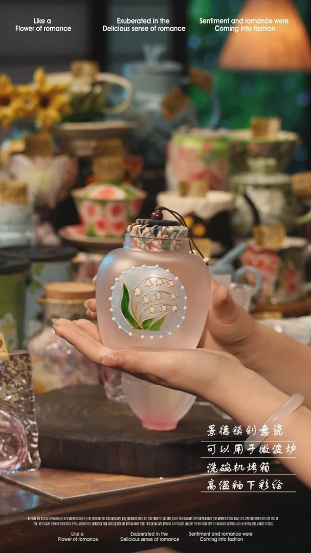 陶瓷景德镇高温釉下彩手工手绘款式