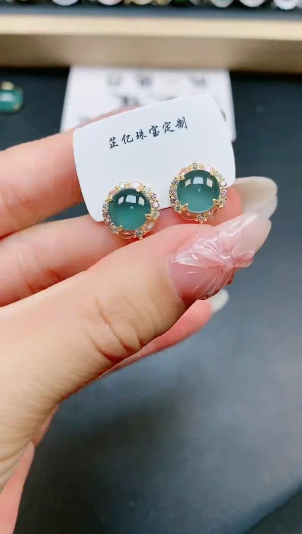 翡翠戒指银S925镶嵌111111