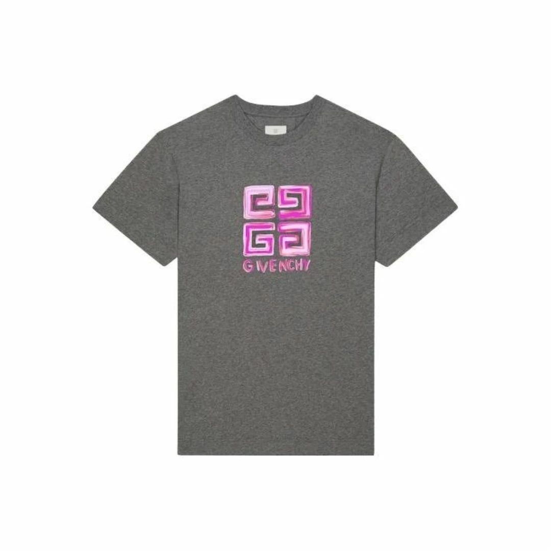 【香港直邮】Givenchy纪梵希Logo徽标字母印花圆领短袖T恤BM716G