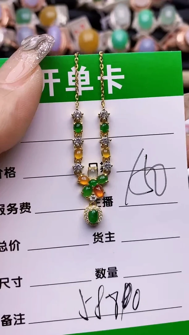 【闪购商品】翡翠戒指银S925镶嵌5880