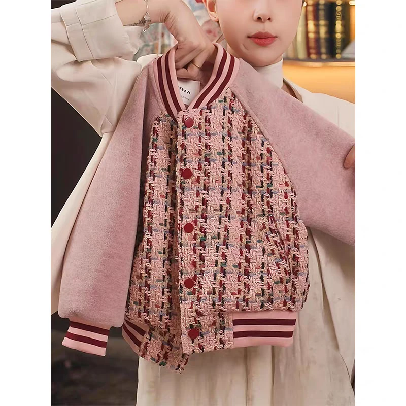 年款夹棉棒球服外套