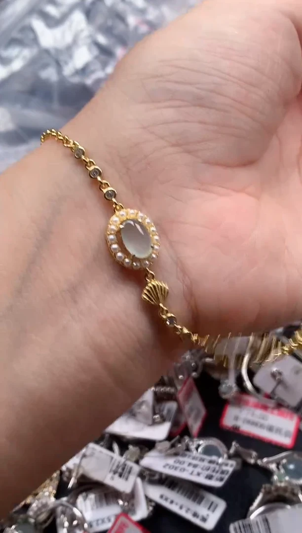 银S925镶嵌戒指翡翠天然A货缅甸翡翠