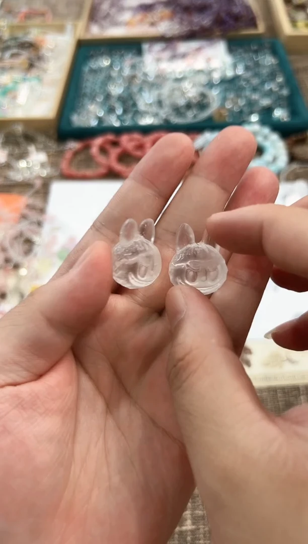 水晶手链未镶嵌拉布布头