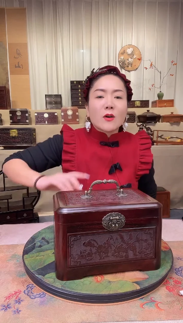 【闪购商品】红酸枝木类成套家具酸枝龙凤手提