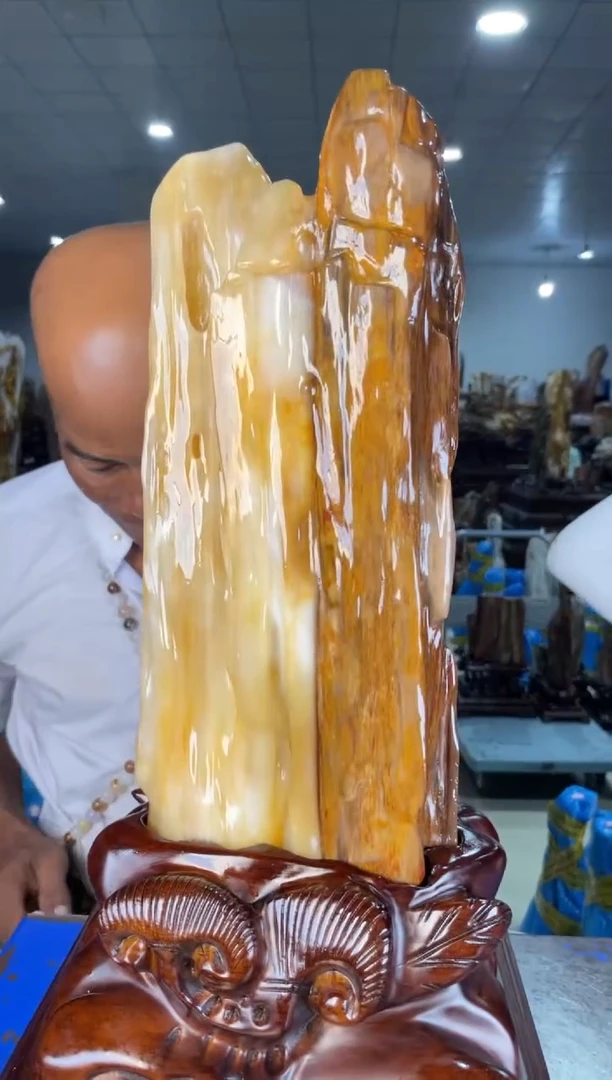 未镶嵌摆件硅化玉尉*34