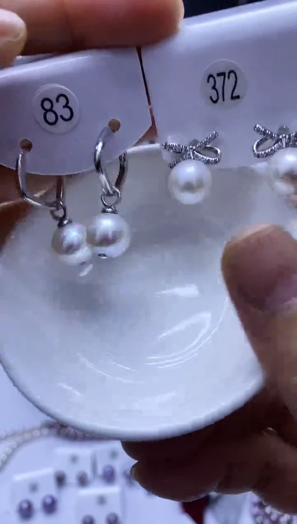 未镶嵌耳饰淡水珍珠83+372