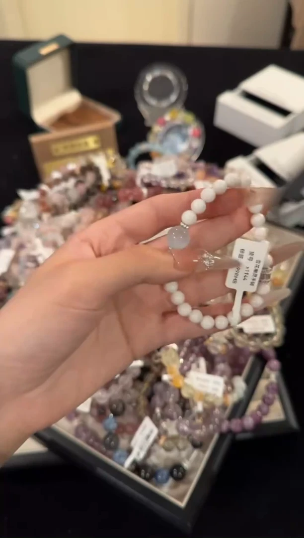 水晶手链合金雪花幽灵x1144