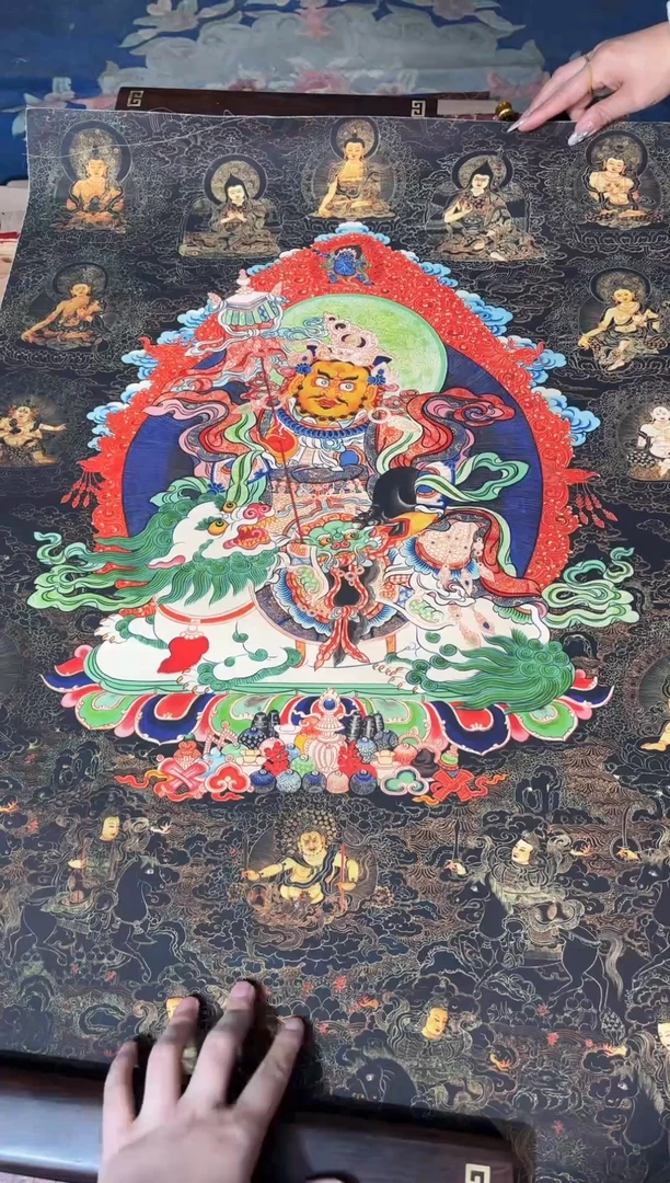 卷轴画龙妹唐卡直播tk16