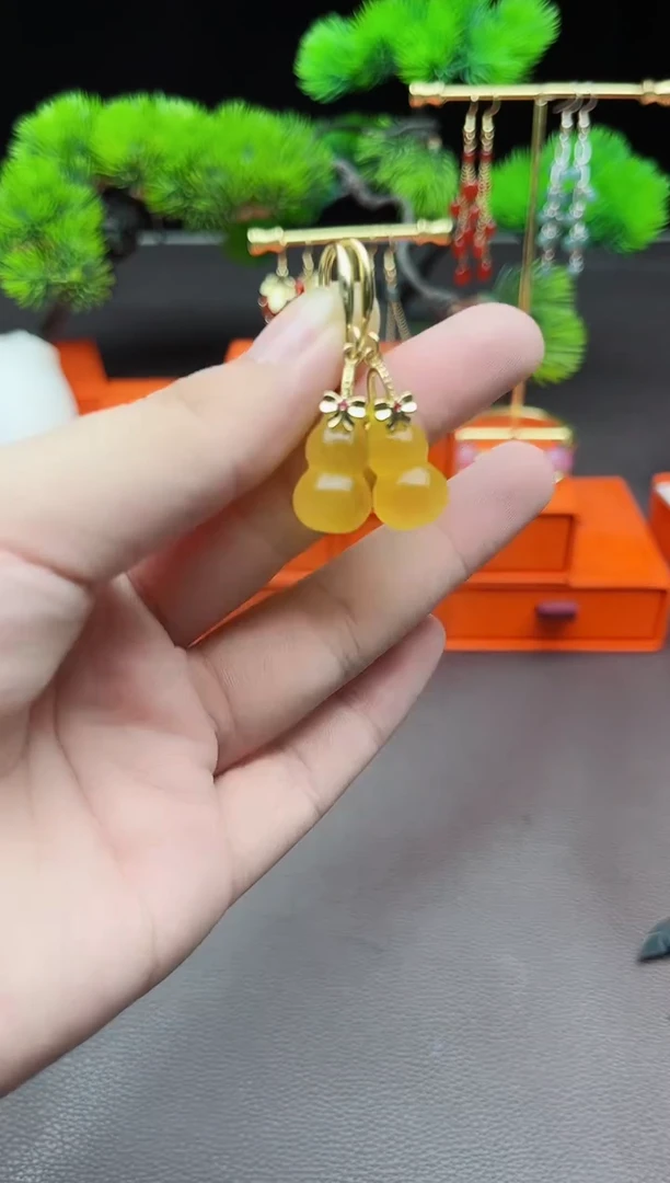 玛瑙/玉髓耳饰银S925镶嵌333