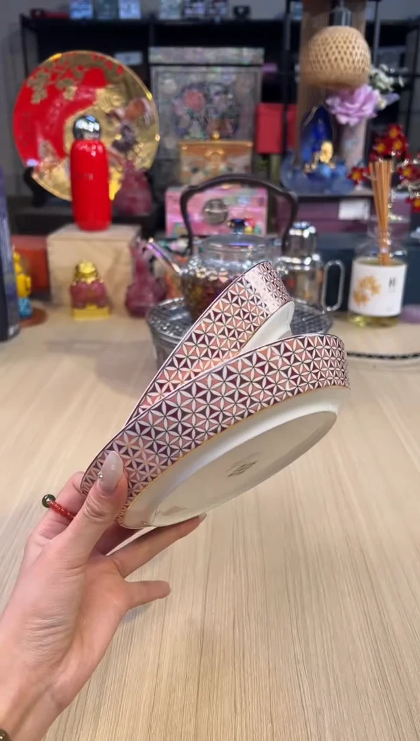 126歌剧院17.5反口汤盘套二（粉）