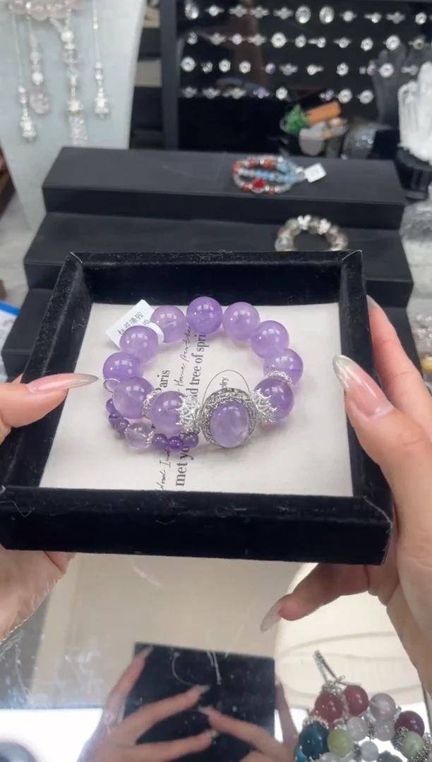 【闪购商品】烟晶手链银S925镶嵌天然水晶 多样性发货