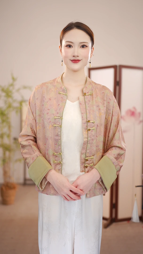 浮金焕梦｜新中式百搭女士时尚复古气质国风外套6352