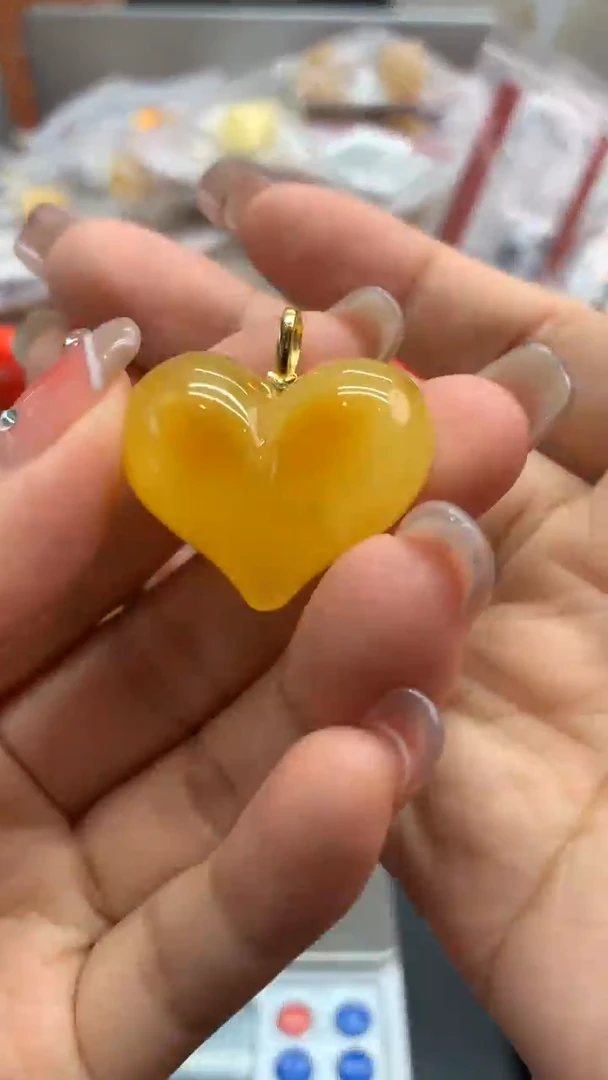 银S925镶嵌琥珀珠宝奇石741