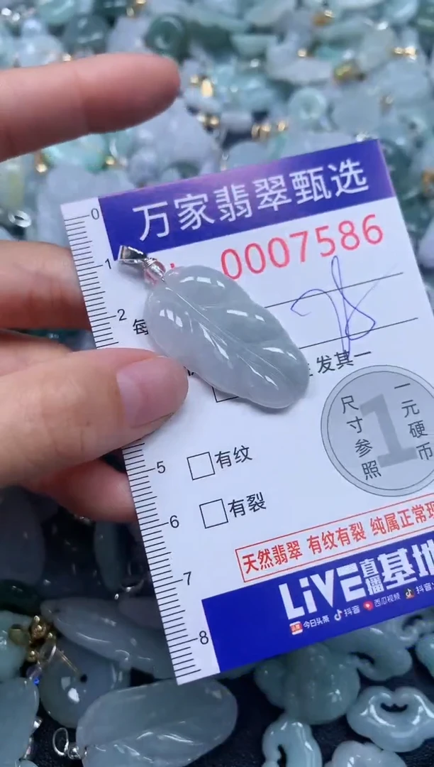 吊坠(不含链)未镶嵌翡翠7586