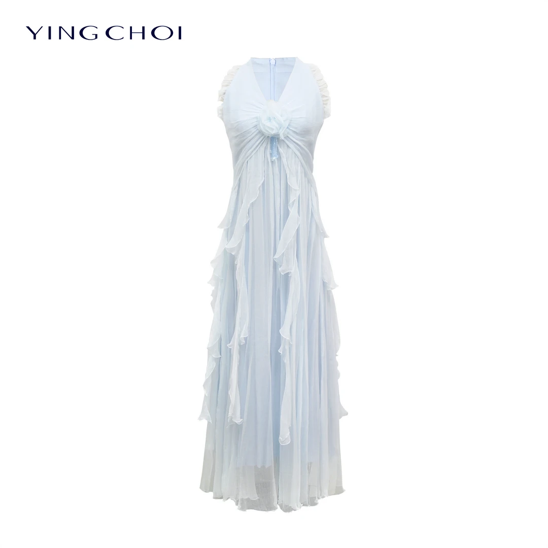 【设计师品牌】YINGCHOI 2025 新款挂脖连衣裙YCMSD32508H